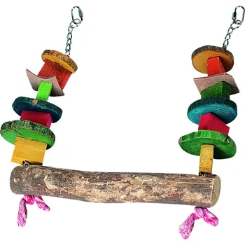 Hračka pro ptáka Flamingo HOUPAČKA NA HRAČKY PRO PAPOUŠKY S KORÁLKY