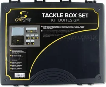 Pouzdro na rybářské vybavení Carp Spirit Tackle Box Set 36 x 36 cm