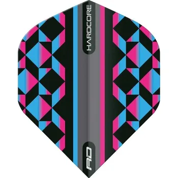 Letky Red Dragon HARDCORE Radical Pink, Blue & Black Geometric