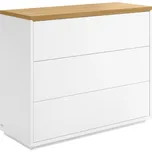 Bílá lakovaná komoda Kave Home Abilen 90 x 36 cm