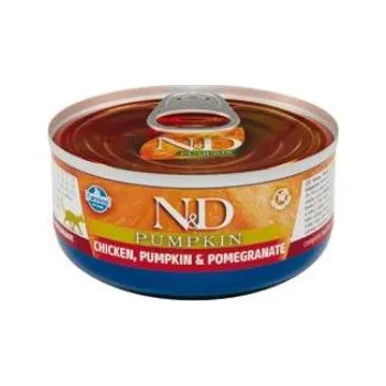 Krmivo pro kočku Farmina Pet Foods - N&D konzervy N&D CAT PUMPKIN Adult Chicken & Pomegranate 70g