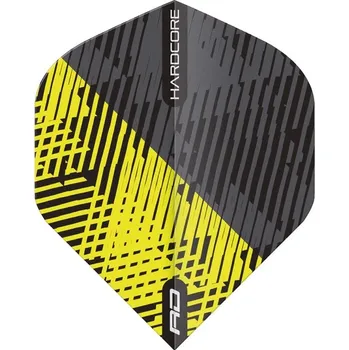 Příslušenství pro šipky Letky Red Dragon HARDCORE Radical Yellow & Black Fleck