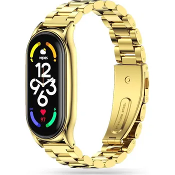 Příslušenství k chytrým hodinkám Tech-Protect STAINLESS Xiaomi Mi Smart Band 7 GOLD
