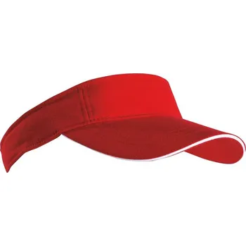 Kšiltovka Daiber - čepice Kšilt Sandwich Sunvisor MB6123 Barva: Červená - Bílá
