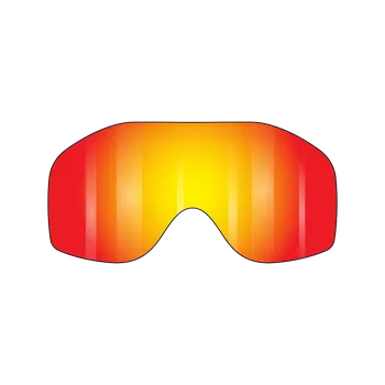 Motocyklové brýle VonZipper Sizzle Spare Lexan Lens Clear Chrome Orange
