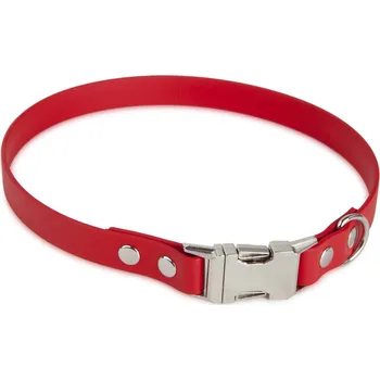 Obojek pro psa FIREDOG BioThane obojek Clip 19mm 35cm Barva: Červená