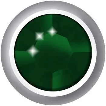 Náušnice Náušnice Regular Bezel Emerald Estelle