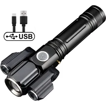 Nouzové osvětlení HJ Přenosná LED COB svítilna se 4 režimy svícení a USB nabíjením