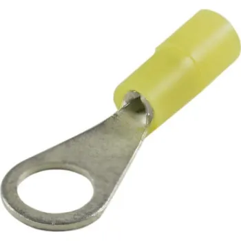 Kabelové oko 260248 Oko lisovací Cu s PVC izolací 0,2 - 0,5 mm2, M 5 žlutá, Haupa