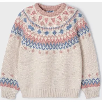 Dívčí svetr Mayoral dívčí žakárový svetr 4305 - 41 Velikost: 104