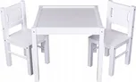 DREWEX Dřevěný stůl a dvě židličky