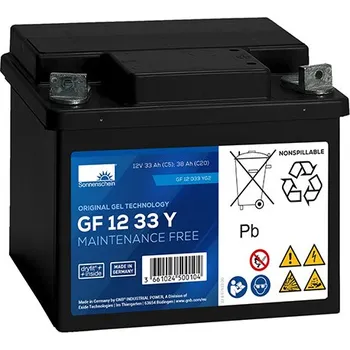 Trakční baterie Gelový trakční akumulátor SONNENSCHEIN GF 12 033 Y G2, 12V, C5/32.5Ah, C20/38Ah