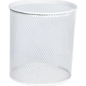 Odpadkový koš Sanela Odpadkový koš kulatý 21 l, bílá SLZN 97A