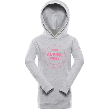 Dívčí mikina Alpine Pro Lewo Dětská mikina KSWU173 šedá 104-110