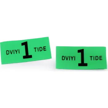 Nášivka/štítek ze softshelu s číslem, 20x40 mm barva: zelená