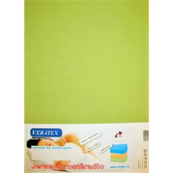 Prostěradlo Jersey prostěradlo postýlka 60x120 cm (č.25-žlutozelená)