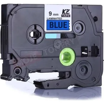 Pásek do tiskárny KOMPATIBILNÍ PÁSKA BROTHER TZ-521/TZe-521 MODRÁ/ČERNÝ TISK, 9mm