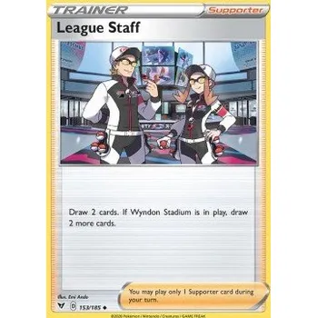 Volný čas Pokémon VIV 153/185 League Staff - Vivid Voltage Stav: Near Mint, Verze: REVERSE HOLO