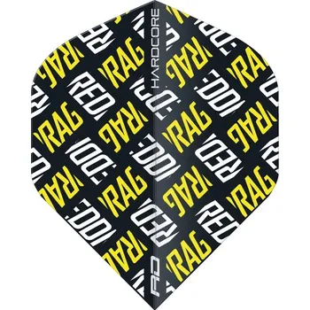Příslušenství pro šipky Letky Red Dragon HARDCORE XT Yellow and White Red Dragon Logo
