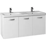 Krajcar KCK Cubito Klasik koupelnová skříňka s dvojumyvadlem 130 x 65 x 48,5 cm bílá KCK130