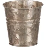 Plechový obal na květinu 11 cm - starozlatý