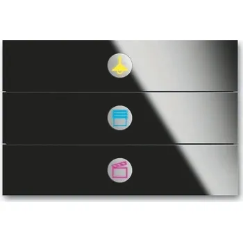 2CKA006310A0124 Ovladač trojnásobný priON, černé sklo, ABB