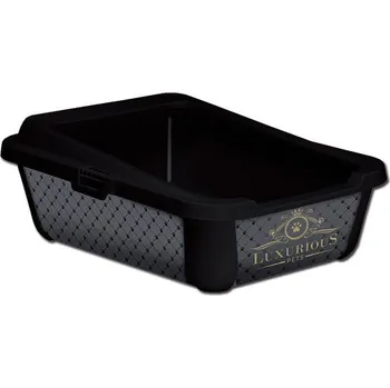 Toaleta pro kočku Tommi Hercules Luxurious s okrajem 19 x 39,5 x 51 cm