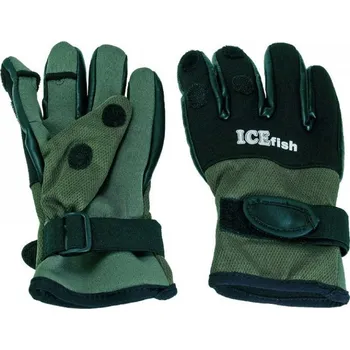 Rybářské oblečení JSA Neoprenove rukavice ICE Fish L