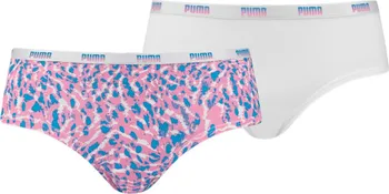 Kalhotky PUMA Printed Hipster 2P růžové/bílé S