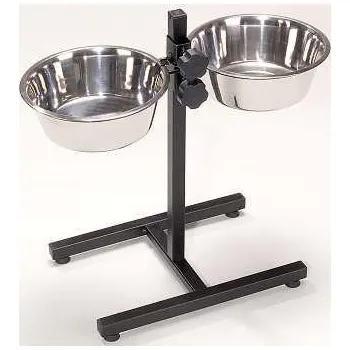 Miska pro psa 2 x MISKA 4l S NASTAVITELNÝM STOJANEM + extra výběr z 4000 produktů