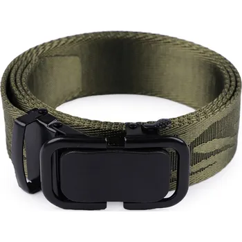 Opasek Oboustranný pásek šíře 3,8 cm s automatickým zapínáním, barva 1 zelená khaki