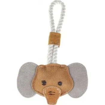 Hračka pro psa animALL Hračka přetahovadlo Slon kůže s provazem 26,5 cm