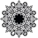 Artemiss Plastová šablona 29 x 29 cm mandala