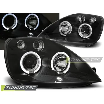 Přední světlomet Tuning-Tec Přední čirá světla Ford Fiesta V (2002 - 2005) - černé - Angel Eyes