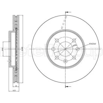 Brzdový kotouč Brzdový kotouč METELLI 23-0825C