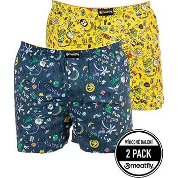 Pánské spodní prádlo Meatfly pánské trenýrky Agostino C - Jamm | Žlutá | Velikost S