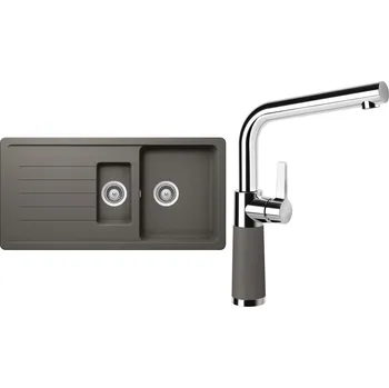 Granitový dřez Set Schock S4-6 (dřez Toledo D-150 Silverstone + baterie SC-540 Silverstone)