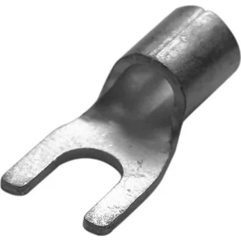 Kabelové oko 290754 Vidlice neizolovaná 10 mm2, M 6, pocínovaná, Haupa