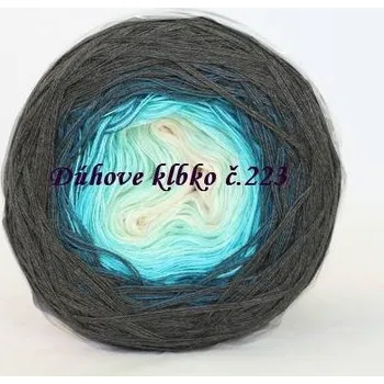 Příze Duhové klubíčko 223, 3nitka 900 m