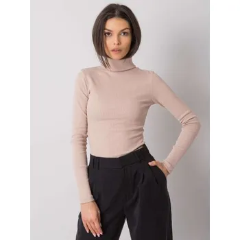 Oblečení a móda Dámská halenka s rolákem Elisee RUE PARIS světle béžová