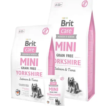 Krmivo pro psa Brit Care Dog Grain Free Mini Yorkshire Salmon 14 kg