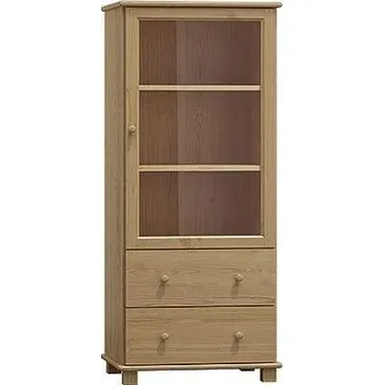 Knihovna ImportWorld Vitrína Vláďa - v140 x š60 x h42 cm (Barva dřeva: Borovice)