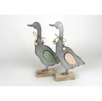 Velikonoční dekorace Kachna šedá, Barva Starozelená