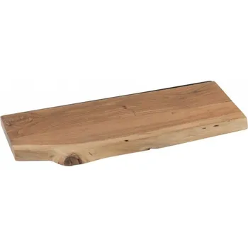 police Nástěnná dřevěná police z akáciového dřeva - malá