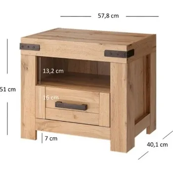 Noční stolek MORITZ noční stolek 1s - dub wotan