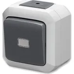 3558N-C86511 S Ovládač přep. s čir. průz., se svorkou N, řazení 6/0s, 6/0So, IP 54, šedá, ABB