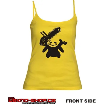 TEKNOSHOP Saw Rabbit tekno tílko s potiskem dámské M červené