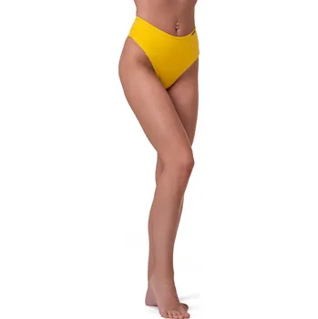 Nebbia High Waist Retro Bikini spodní díl žlutý M Dámské plavky Nebbia High Waist Retro Bikini spodní díl žlutý M
