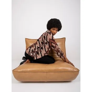 Dámská halenka Dámská halenka s potiskem VIRGINIA hnědo-béžová