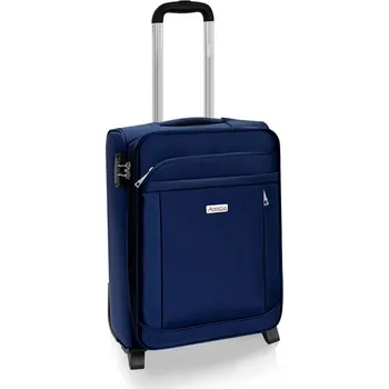 AVANCEA Textilní cestovní kufr GP8170 Dark blue 2W modrý S 54x38x25 cm